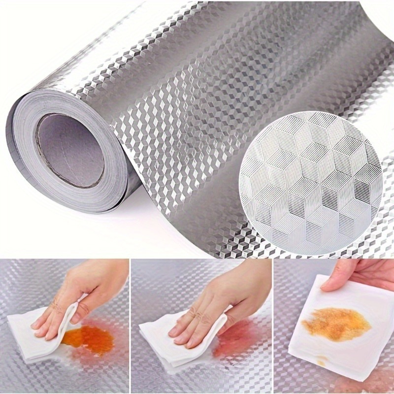 Aluminum Foil Heavy Duty - Кухонная алюминиевая фольга YITAPE, самоклеящаяся, маслостойкая,