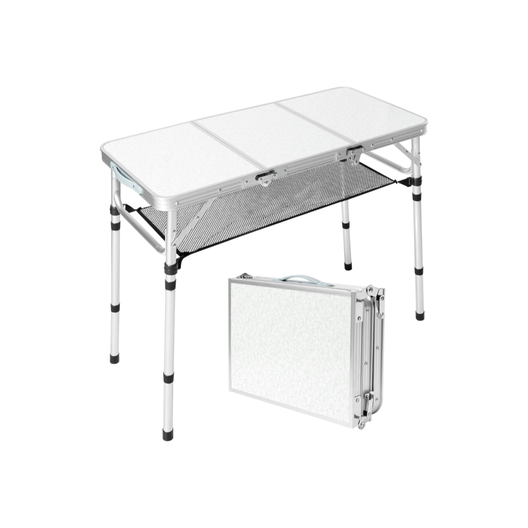 Camping Cooking Table With Storage - Складной походный стол с сеткой для