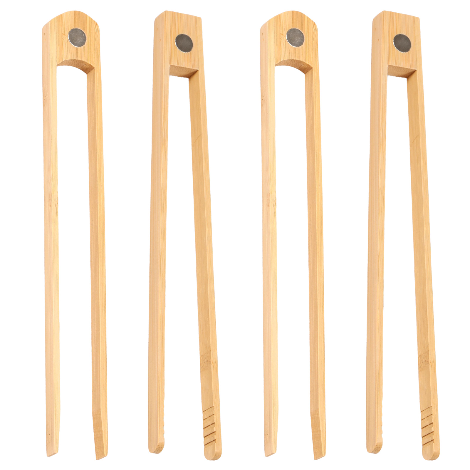 Camping Cooking Tool Set - Набор бамбуковых щипцов для тостера, простой