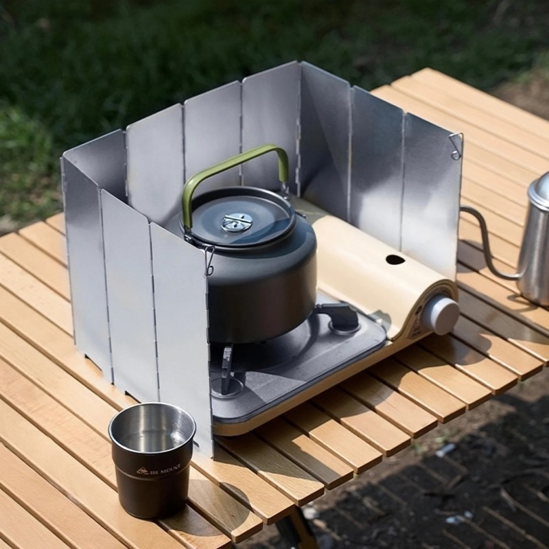 Camping Cooking Windshield - Складной ветрозащитный экран для плиты, теплоотражатель,