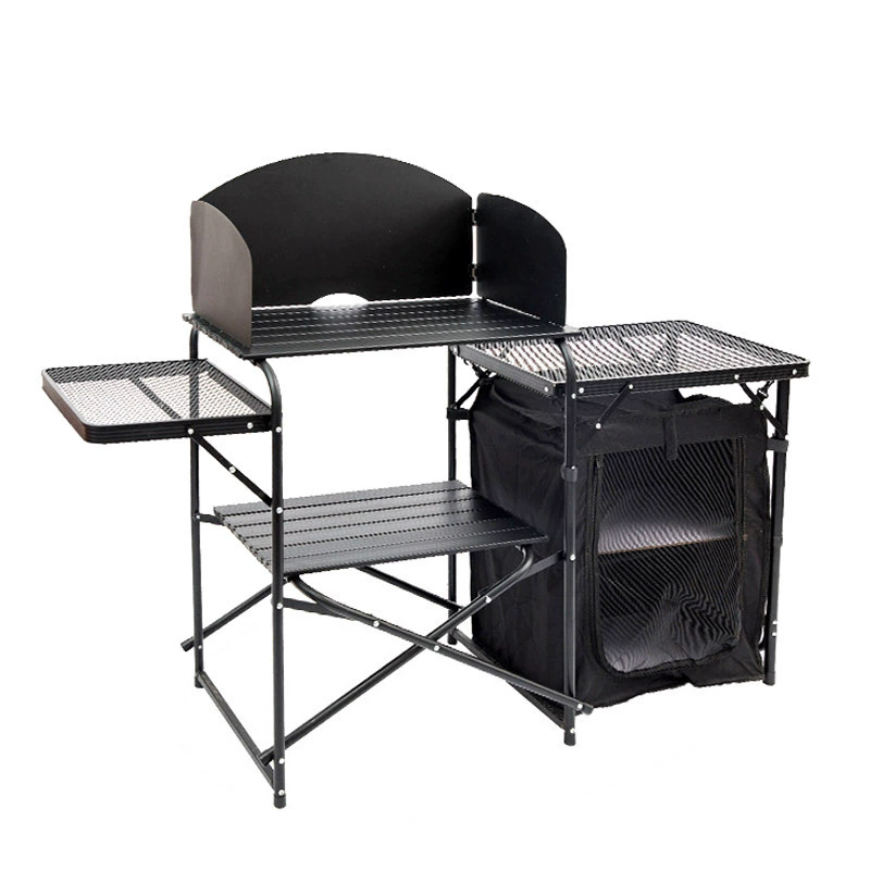 Camping Cooking Table With Storage - Складной стол для кемпинга на открытом