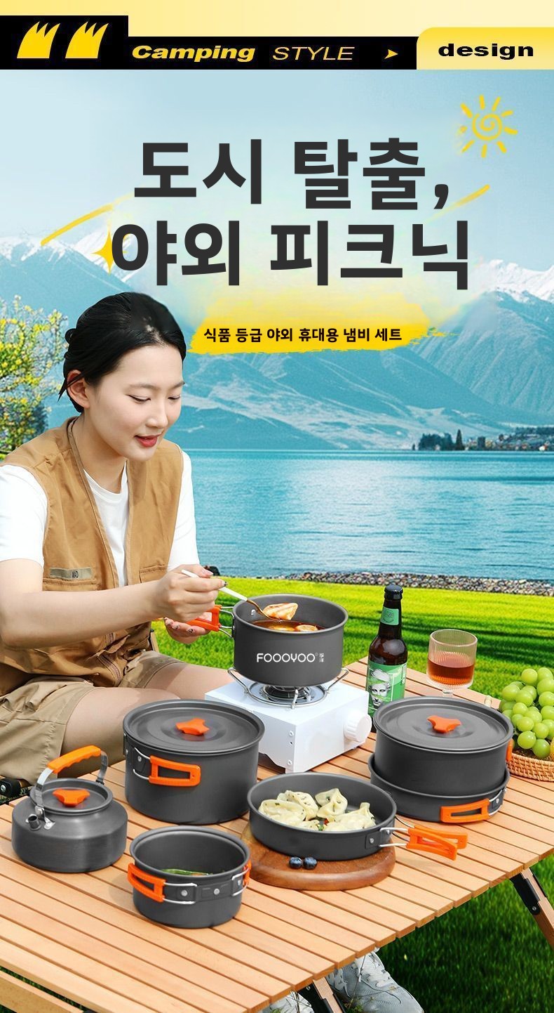 Набор походной посуды для кемп – обзор и цена Camping Lightweight Cooking Pot