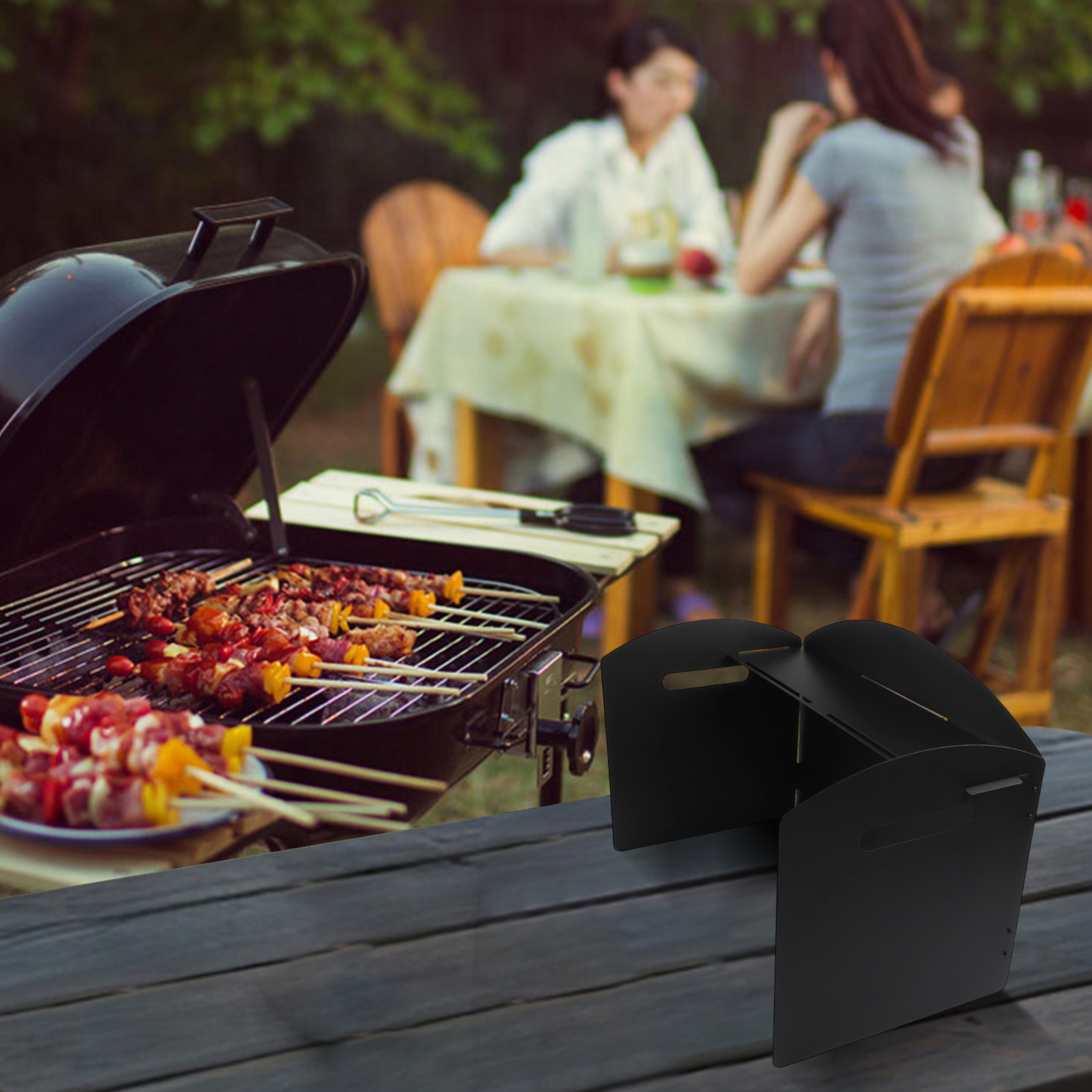 Портативный ветрозащитный экра – обзор и цена Camping Cooking Wind Blocker