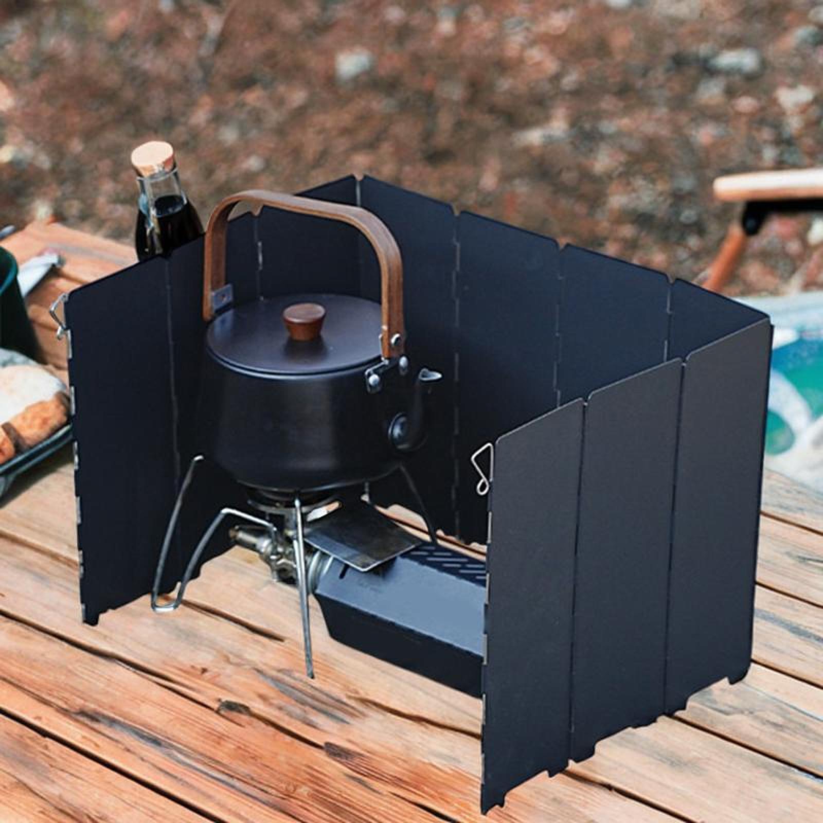 Портативный складной ветрозащи – обзор и цена Camping Cooking Wind Blocker
