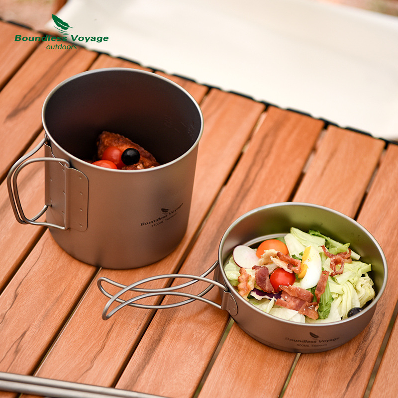 Набор кастрюль со складной руч – обзор и цена Camping Lightweight Cooking Pot