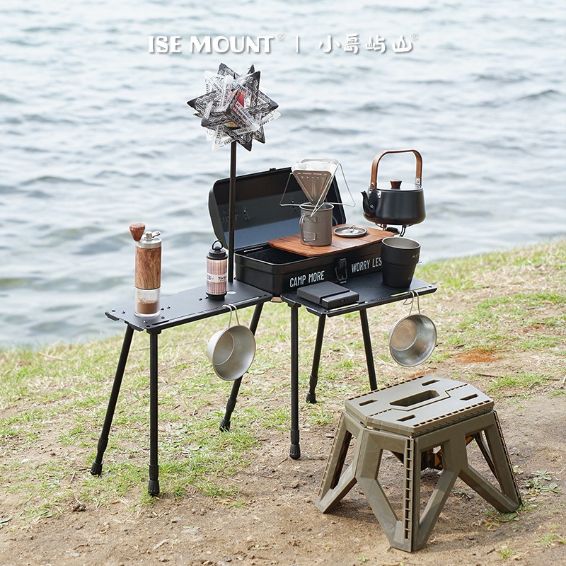 Складной походный стол с подст – обзор и цена Camping Cooking Table With Storage