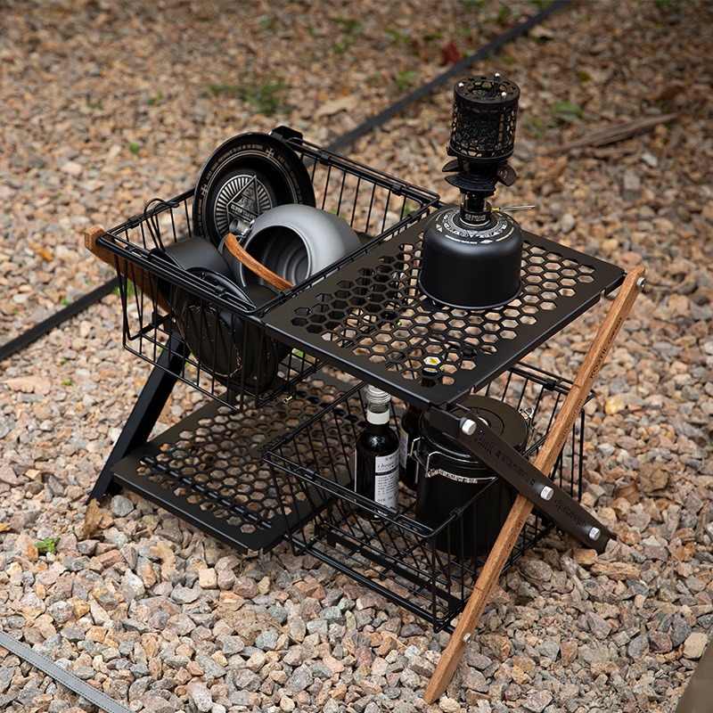 Портативные складные походные  – обзор и цена Camping Cooking Table With Storage