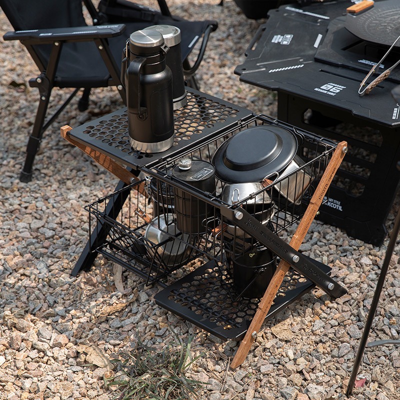 Портативные складные походные  – обзор и цена Camping Cooking Table With Storage