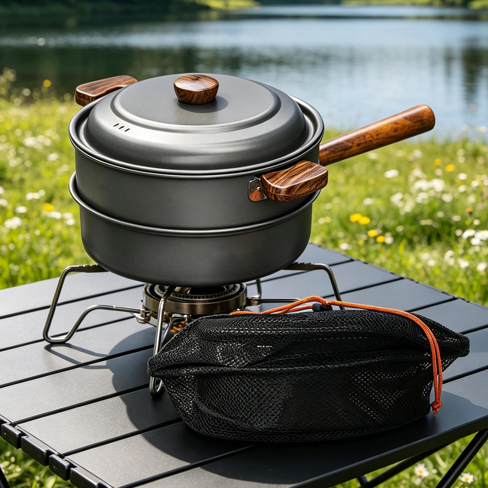 Портативная походная кастрюля, – обзор и цена Camping Lightweight Cooking Pot