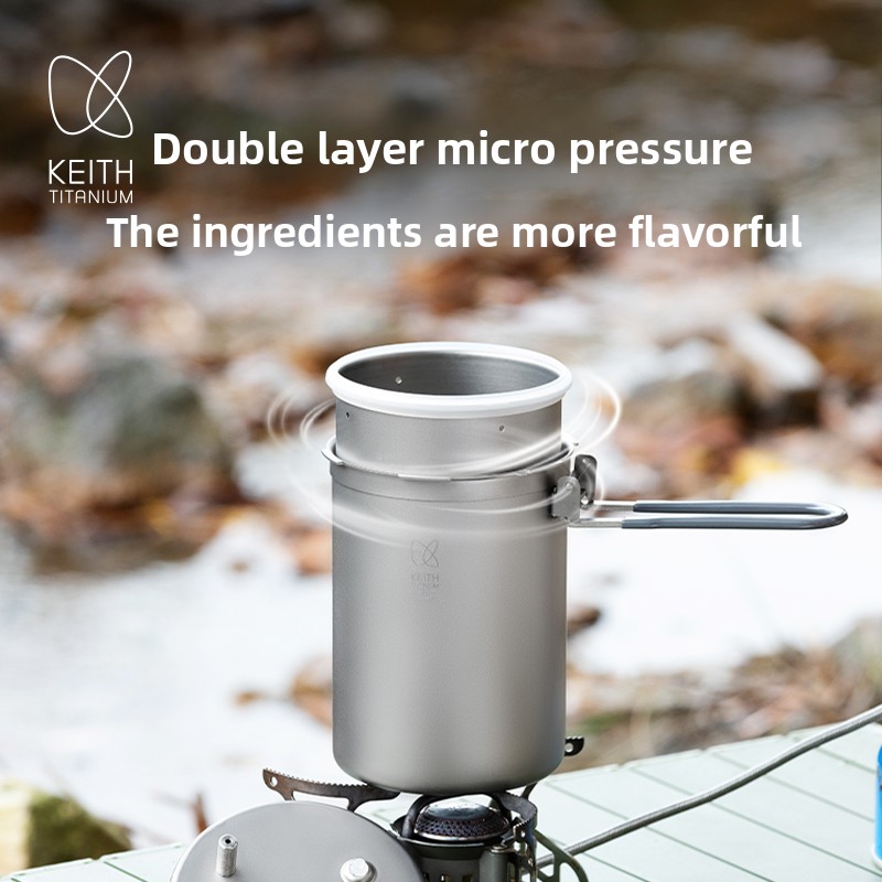 Keith Pure Titanium Уличная ск – обзор и цена Camping Lightweight Cooking Pot