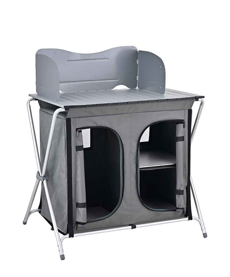 Алюминиевый складной портативн – обзор и цена Camping Cooking Table With Storage