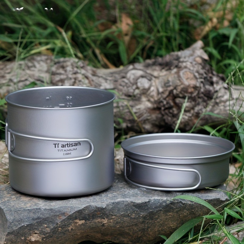 Набор посуды из чистого титана – обзор и цена Camping Lightweight Cooking Pot