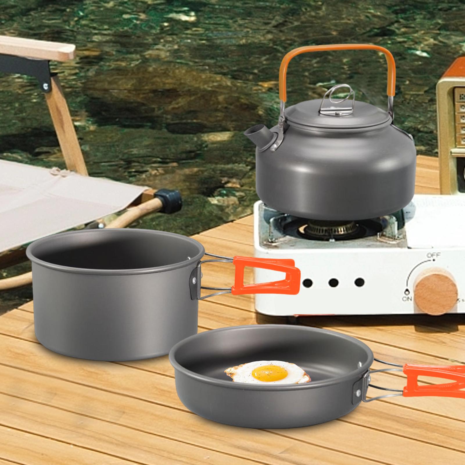 Посуда для кемпинга, набор кас – обзор и цена Camping Lightweight Cooking Pot