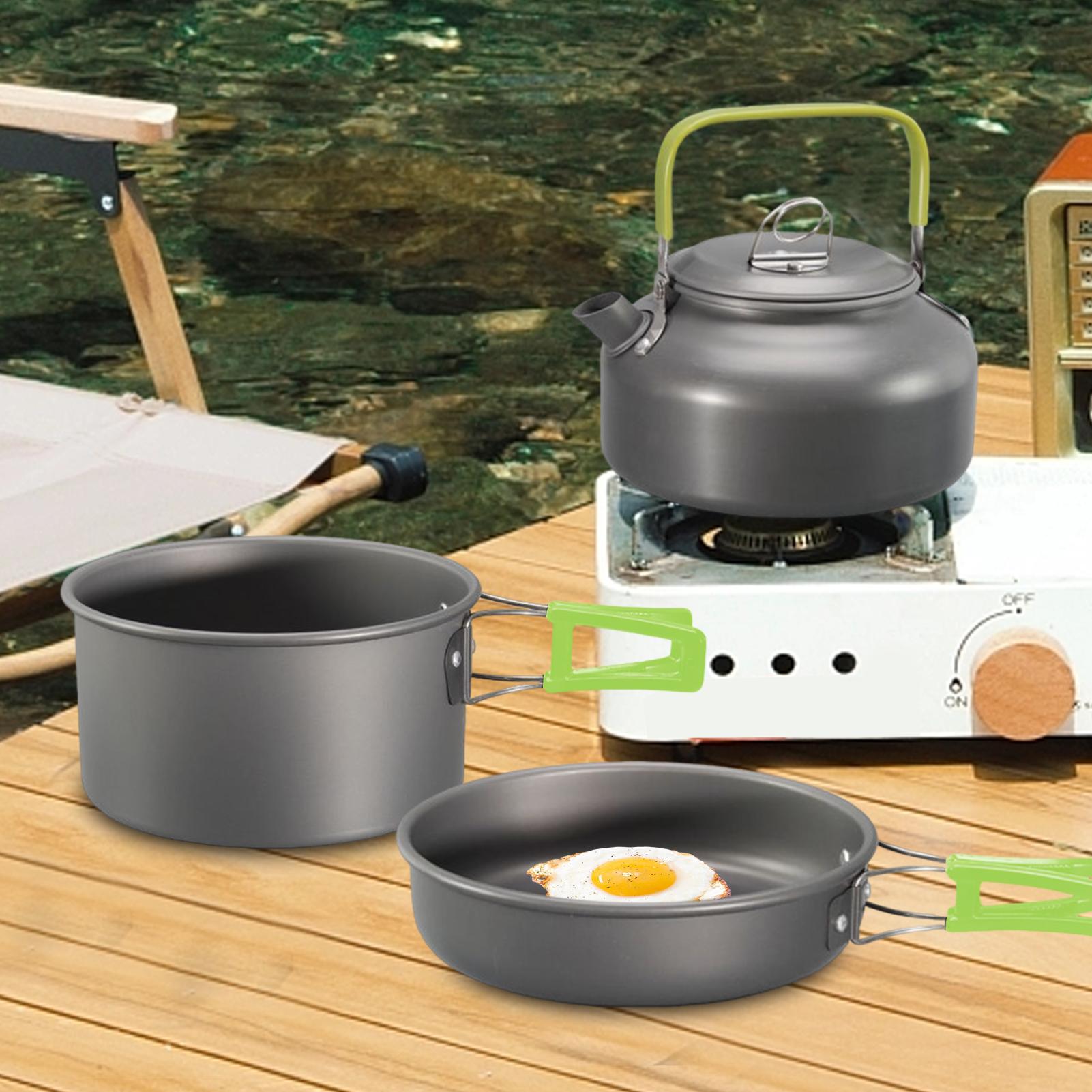 Посуда для кемпинга, набор кас – обзор и цена Camping Lightweight Cooking Pot