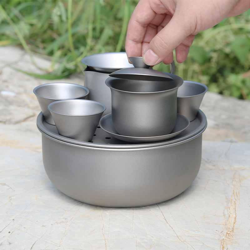 Чайный сервиз из чистого титан – обзор и цена Camping Cooking Table With Storage